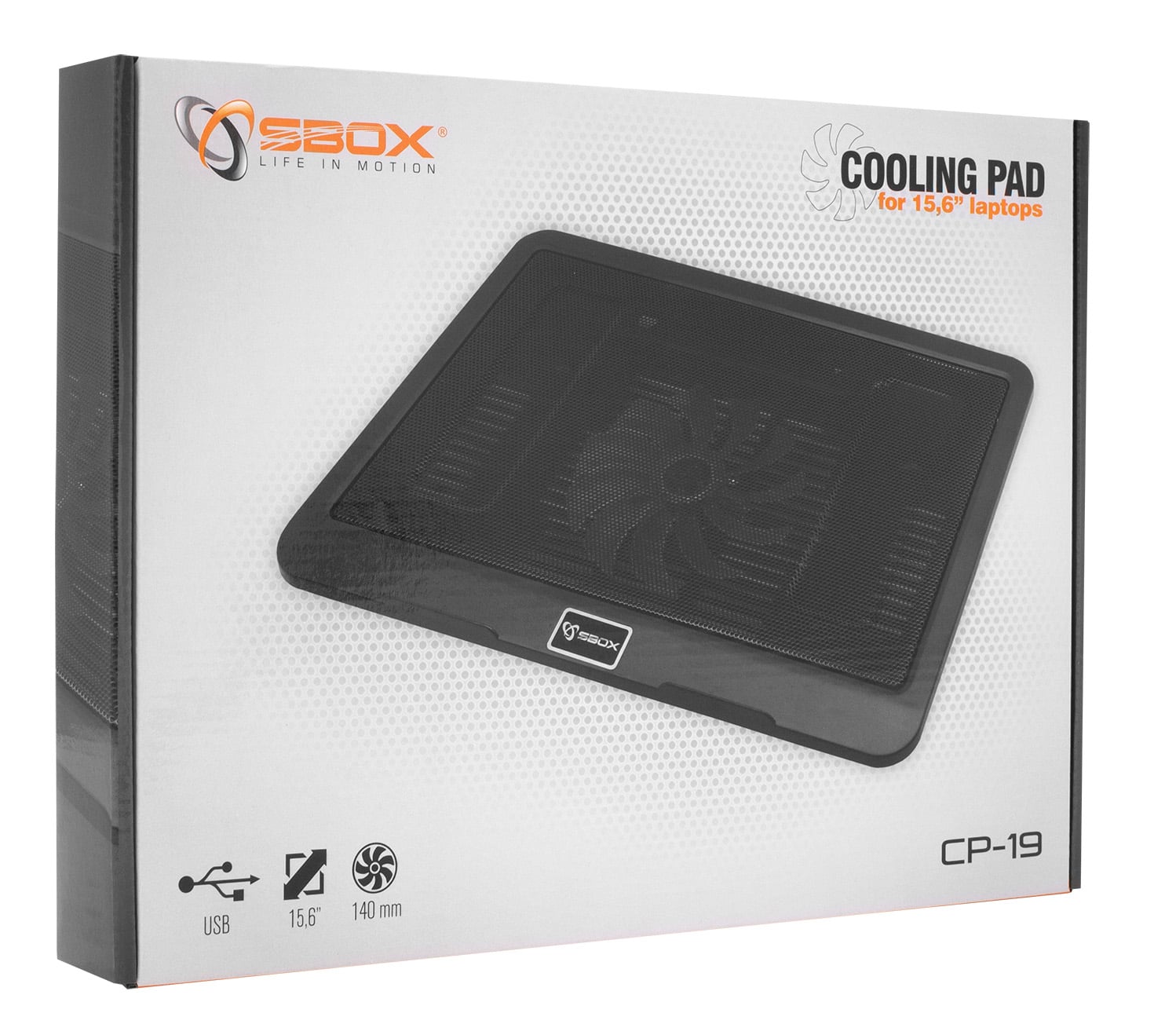 Dissipatore USB per Notebook con Illuminazione - Sbox ICSB-CP19