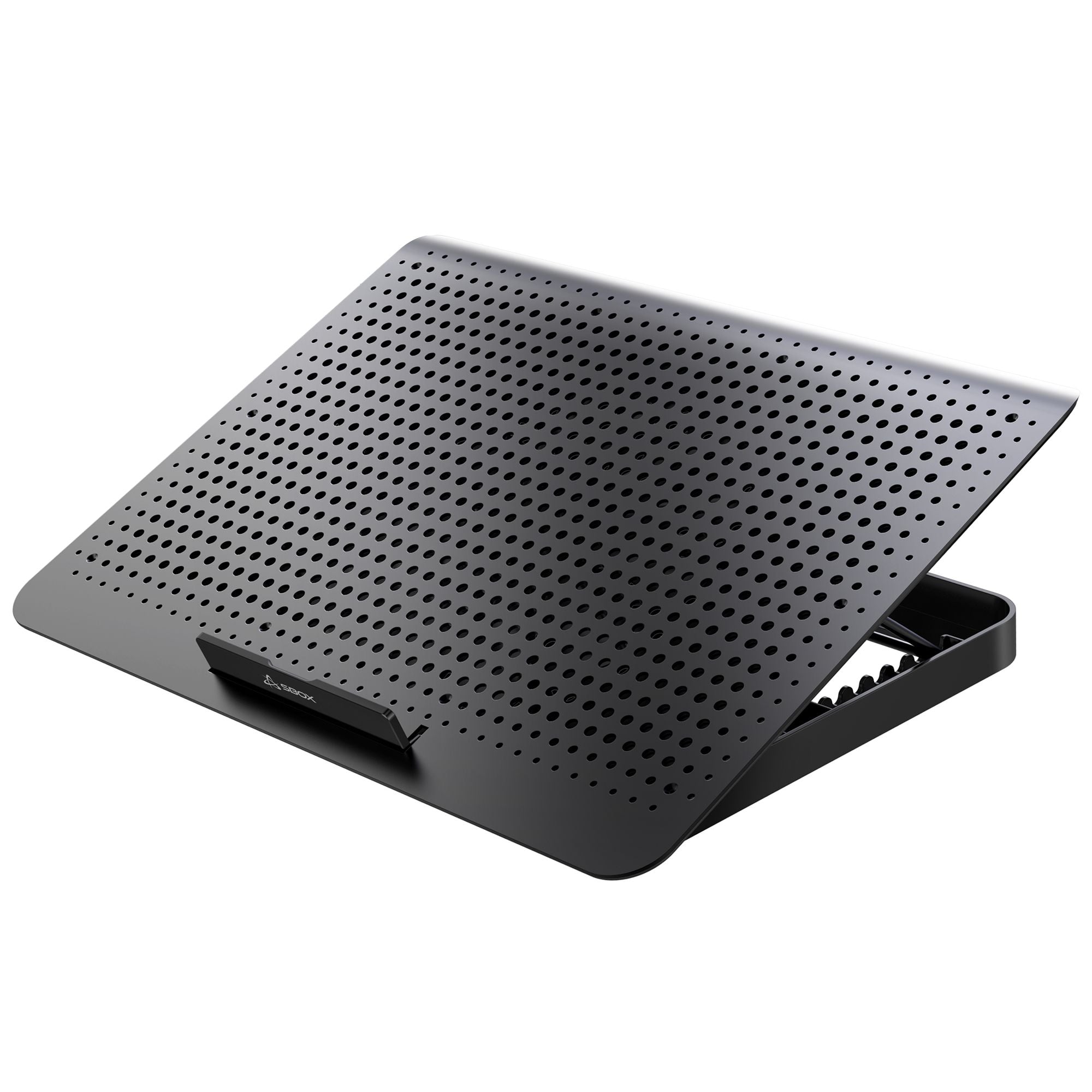 Supporto di Raffreddamento per Notebook fino a 17,3'' con 8 Regolazioni di Altezza e 2 Porte USB, CP-28 - Sbox ICSB-CP28