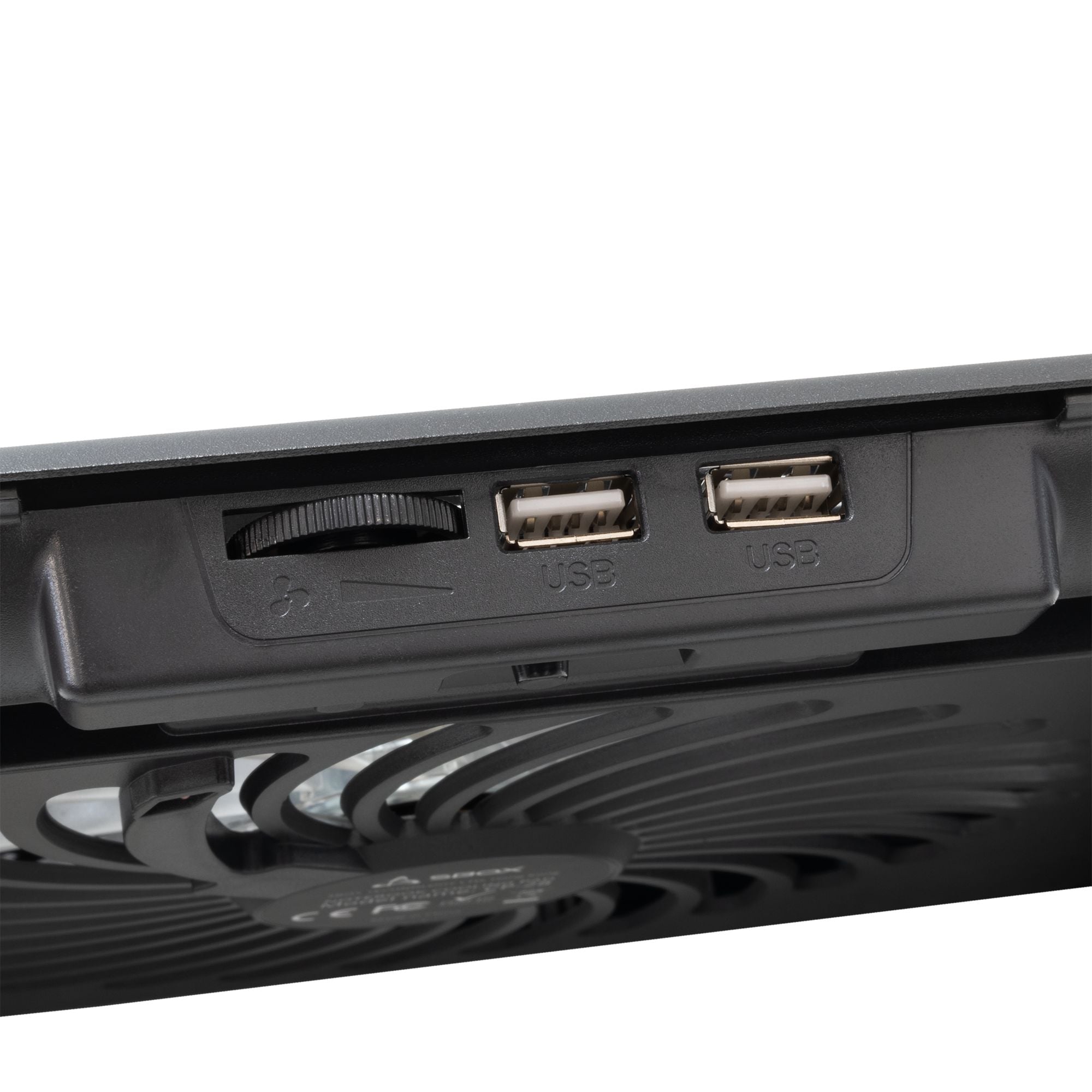 Supporto di Raffreddamento per Notebook fino a 17,3'' con 8 Regolazioni di Altezza e 2 Porte USB, CP-28 - Sbox ICSB-CP28