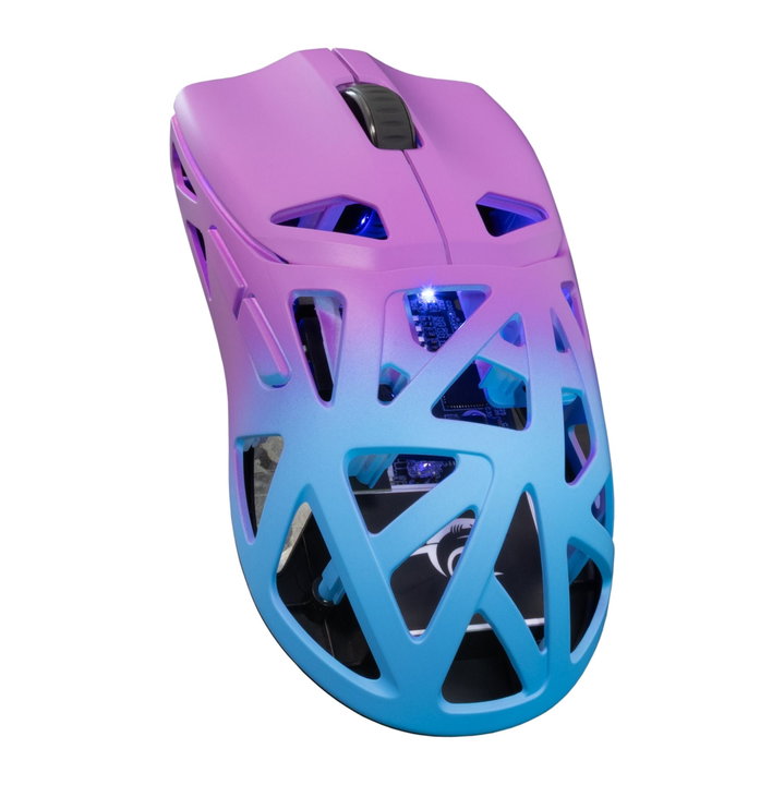 Mouse Ottico Wireless Gaming 24000 DPI Retroilluminazione LED Blu Viola - White Shark ICSB-DAGONETBLP
