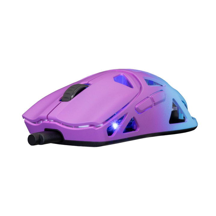 Mouse Ottico Wireless Gaming 24000 DPI Retroilluminazione LED Blu Viola - White Shark ICSB-DAGONETBLP