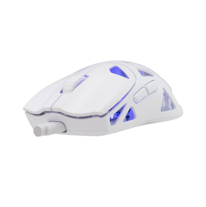Mouse Ottico Wireless Gaming 24000 DPI LED Bianco, DAGONET-W - White Shark ICSB-DAGONETWH