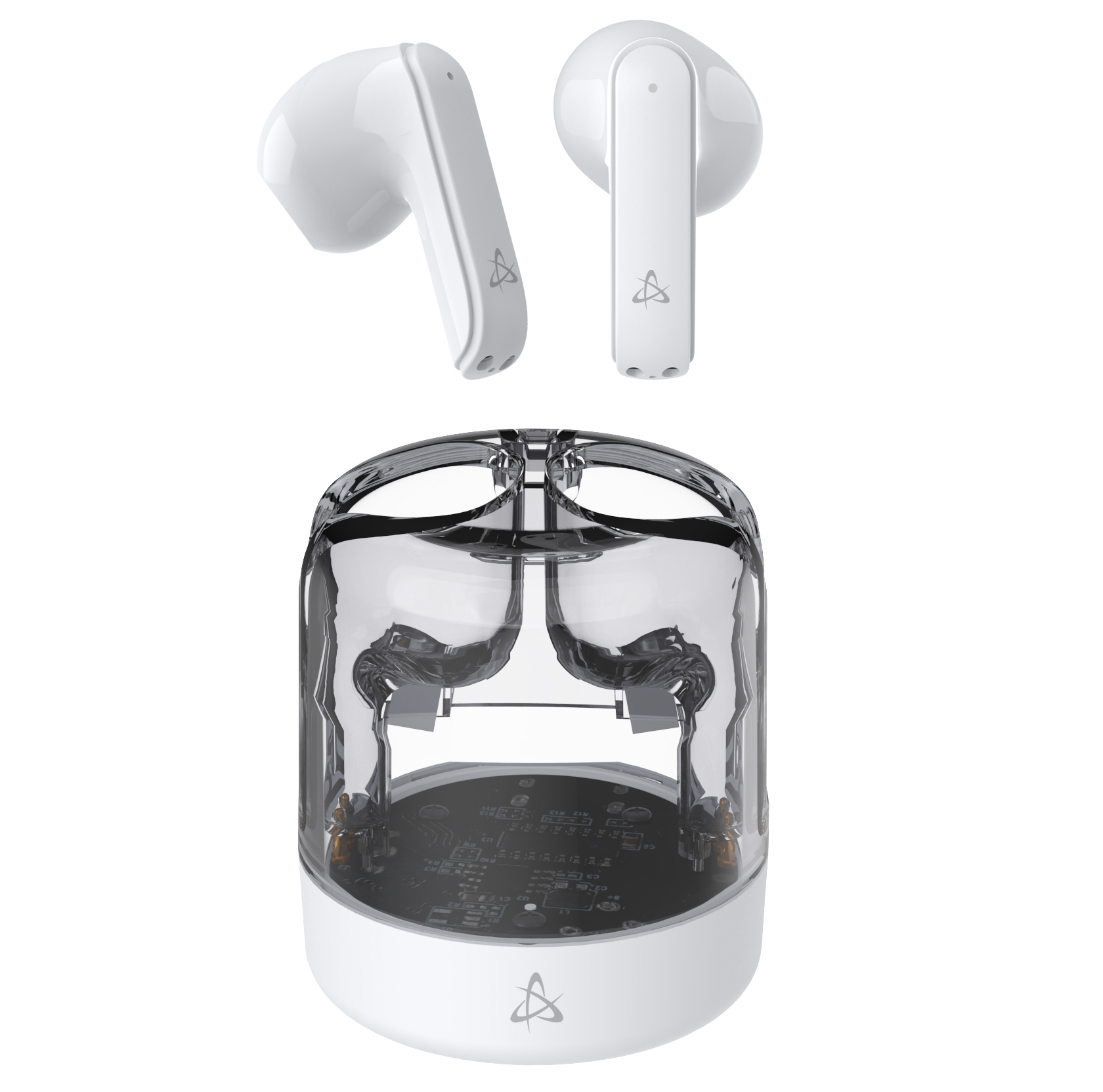 Bluetooth headphones with EB-TWS 12 White microphone - ICSB-EBTWS 12 Wh Sbox