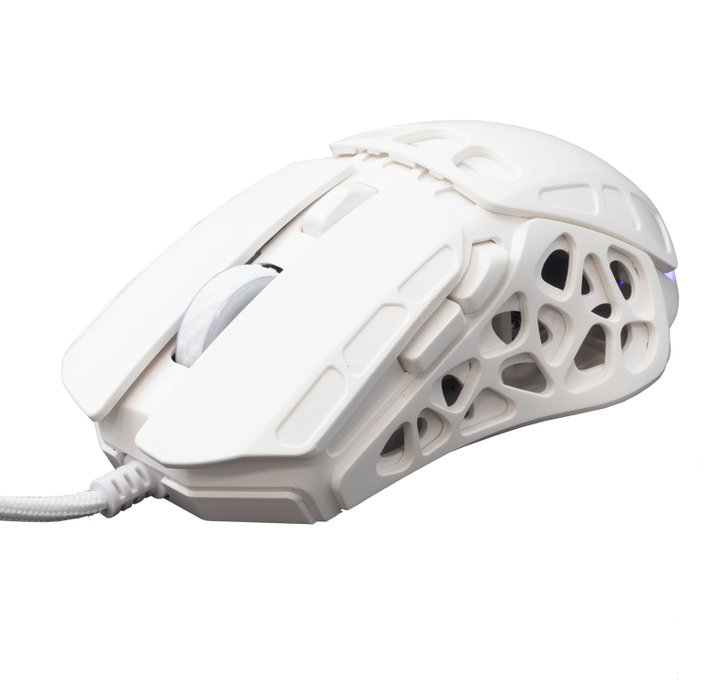 Mouse Ottico USB Gaming 7200 Dpi Retroilluminazione LED RGB Bianco, ECTOR - White Shark ICSB-ECTORWH