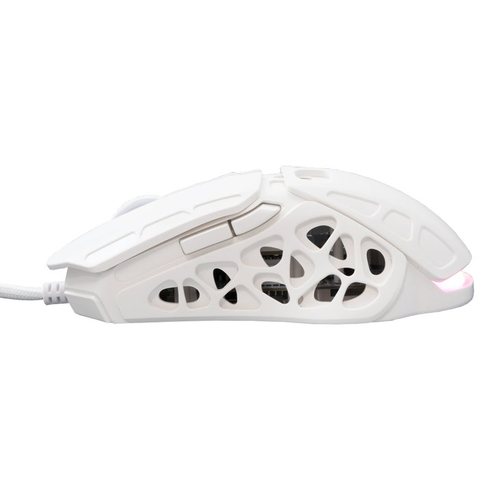 Mouse Ottico USB Gaming 7200 Dpi Retroilluminazione LED RGB Bianco, ECTOR - White Shark ICSB-ECTORWH