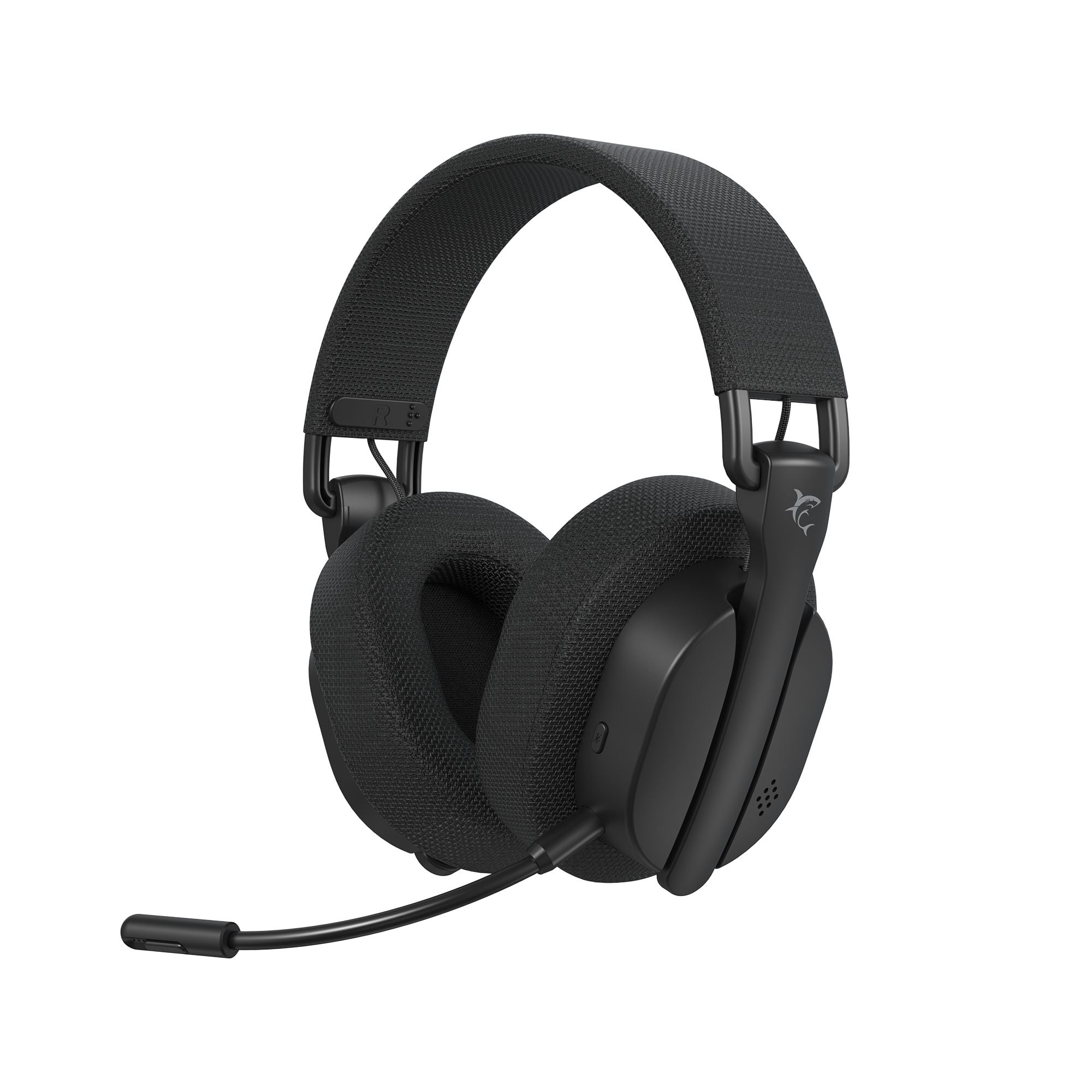 Gaming Wireless BT Headphone with Black Firecrest Microphone - White Shark ICSB-FIRECRESTBK