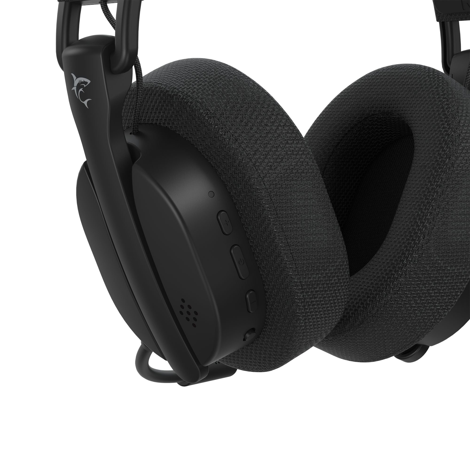 Gaming Wireless BT Headphone with Black Firecrest Microphone - White Shark ICSB-FIRECRESTBK