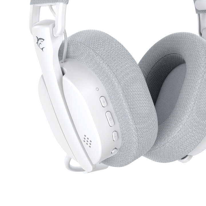 Cuffia Gaming Wireless BT con Microfono Bianco FIRECREST - White Shark ICSB-FIRECRESTWH