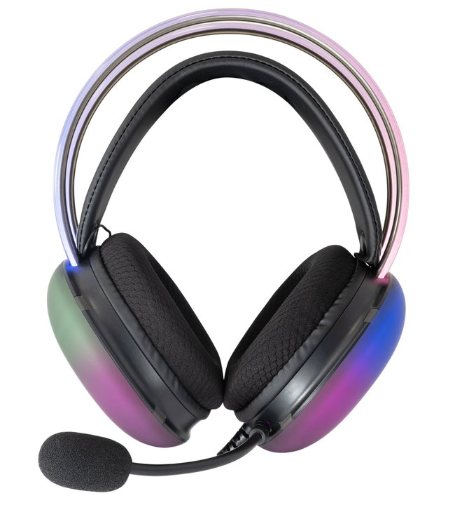 Cuffia Gaming Stereo Microfono RGB Nero - White Shark ICSB-FIREFLYB