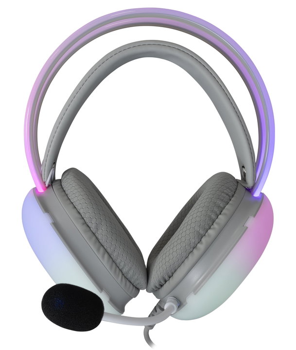 Cuffia Gaming Stereo Microfono RGB Bianco - White Shark ICSB-FIREFLYW