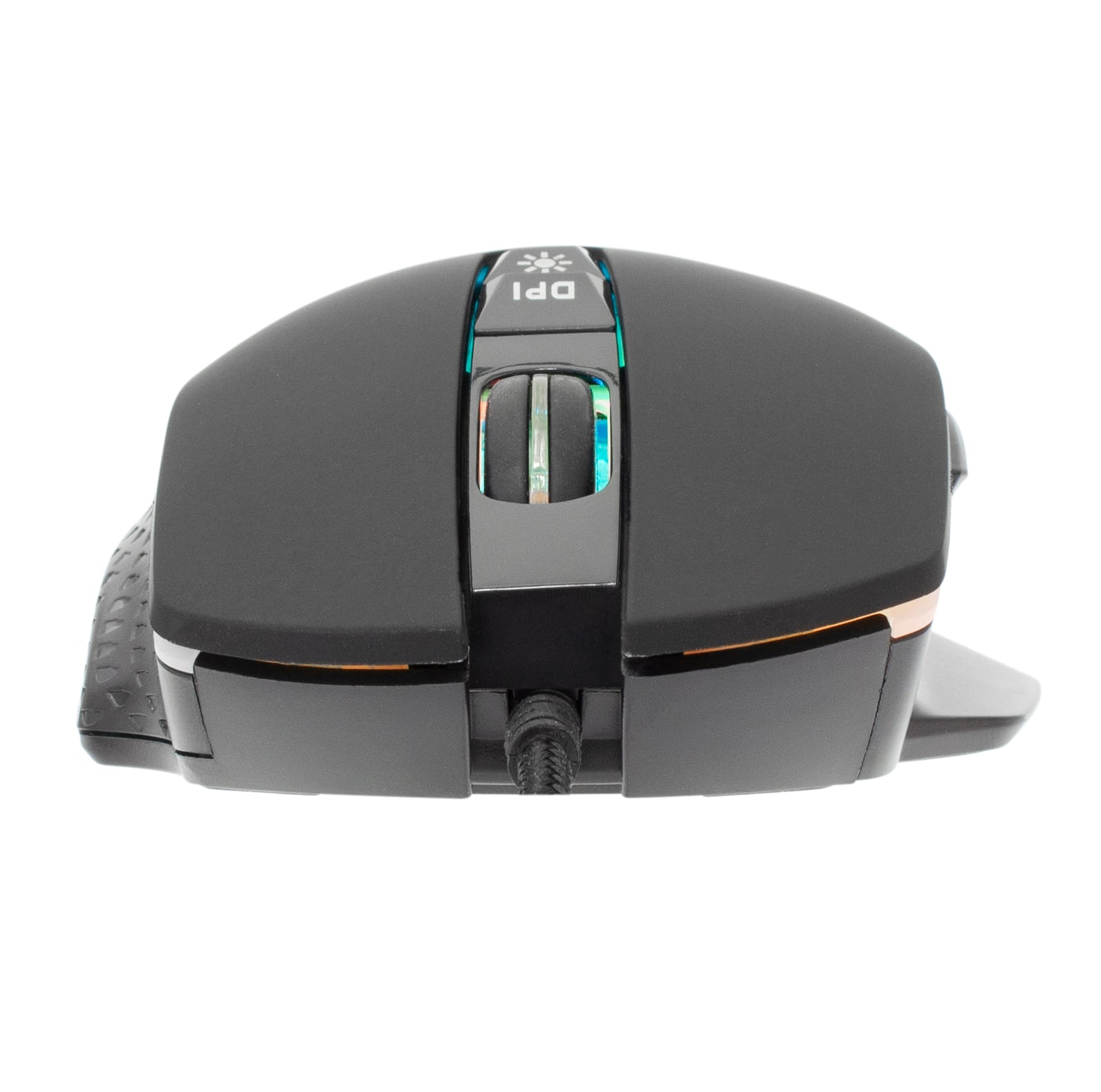 Optical Mouse USB Gaming 6400 Dpi RGB Black LED Backlight - White Shark ICSB-GARETHBK