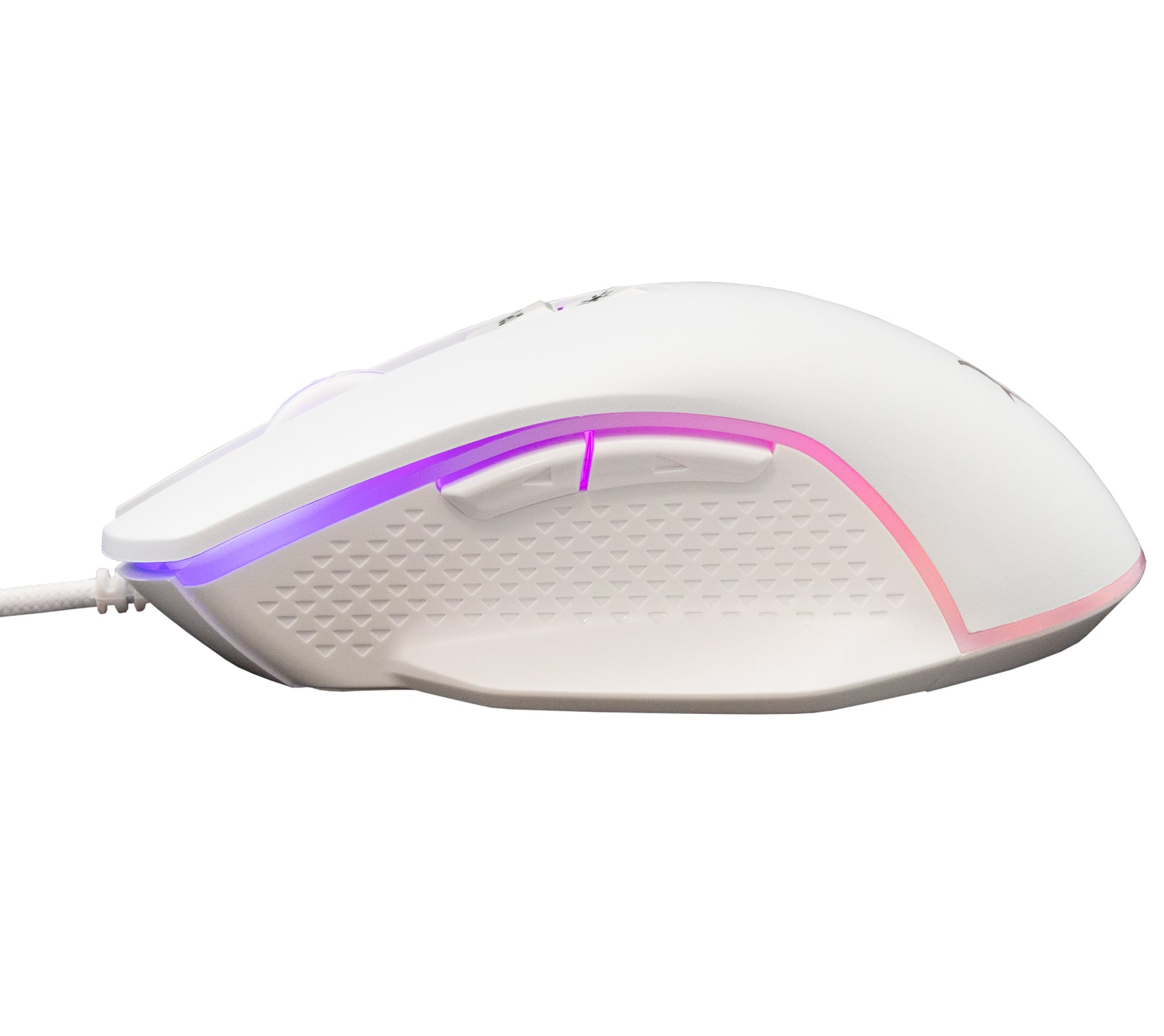 Optical Mouse USB Gaming 6400 Dpi LED Backlight RGB White - White Shark ICSB-GARETHWH