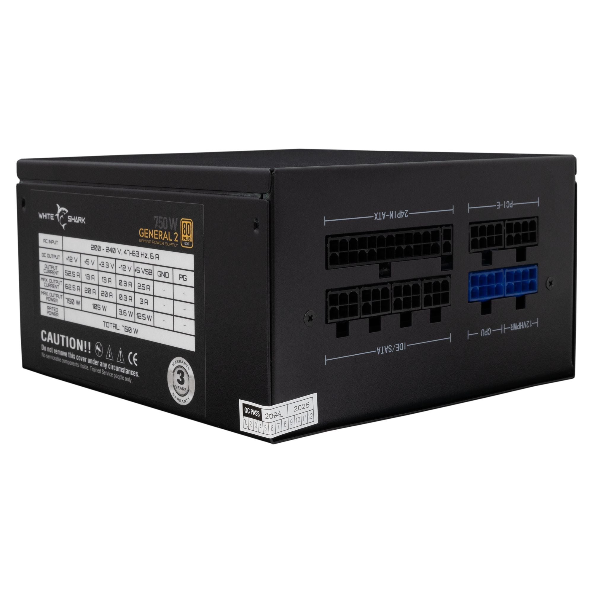 Alimentatore per PC ATX 750 Watt - White Shark ICSB-GENERAL2