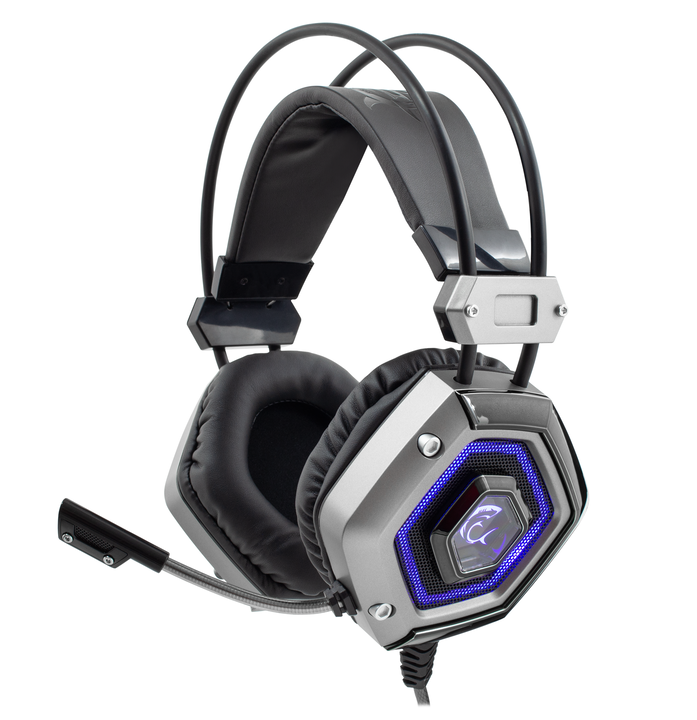 Cuffie Gaming USB con Microfono Silver LION - White Shark ICSB-GH1841S
