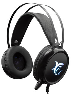 Cuffia gaming stereo con microfono LED 7 colori MARGAY - White Shark ICSB-GH1947