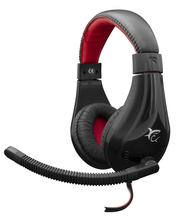 Cuffie gaming con microfono Serval, nero/rosso - White Shark ICSB-GH2040
