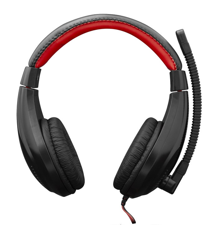 Cuffie gaming con microfono Serval, nero/rosso - White Shark ICSB-GH2040