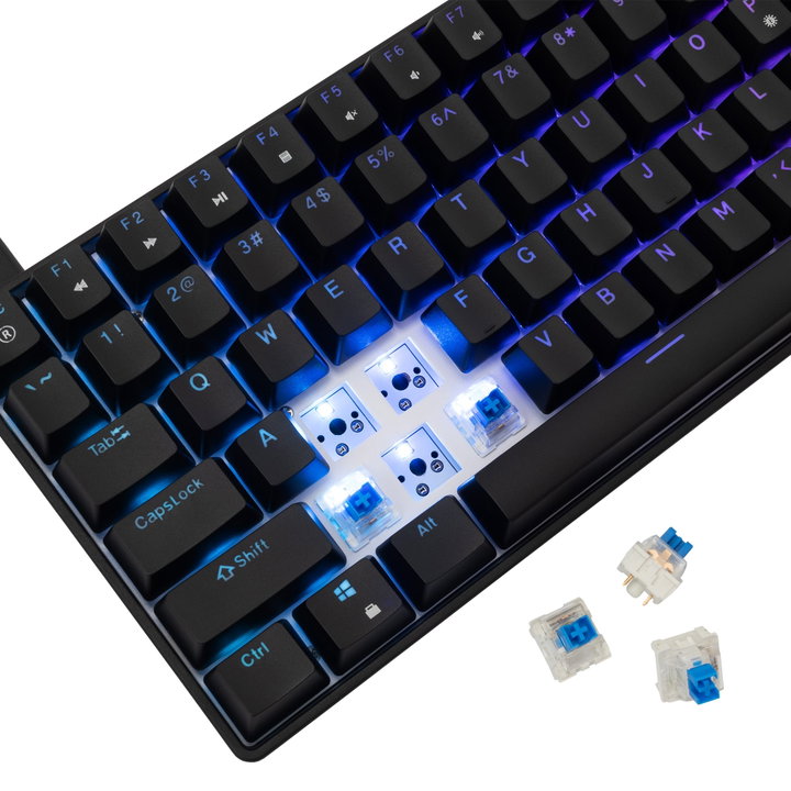 Tastiera Gaming USB 85 Tasti con Retroilluminazione LED RGB - White Shark ICSB-GK005121