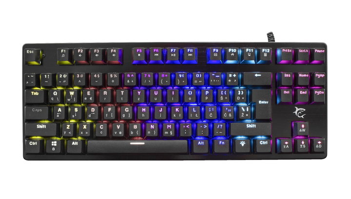 Tastiera Gaming Meccanica RGB LED 87 Tasti SPARTAN GK-1925 - White Shark ICSB-GK1925