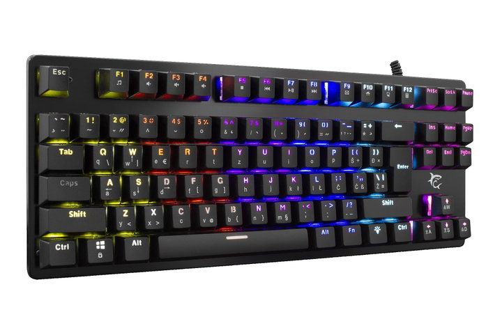 Tastiera Gaming Meccanica RGB LED 87 Tasti SPARTAN GK-1925 - White Shark ICSB-GK1925