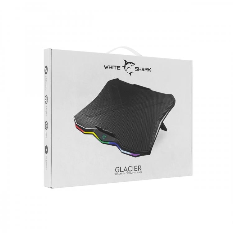 Supporto per Notebook fino a 17.3'' con Ventola per Sistema di Raffreddamento - White Shark ICSB-GLACIER