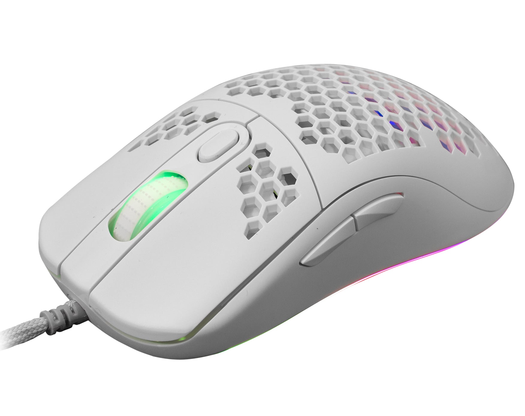 Mouse Gaming Optical USB 6400 DPI RGB 6 D White GALAHAD - White Shark ICSB-GM 5007 Wh