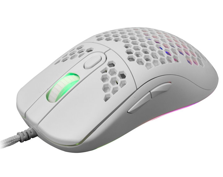Mouse Gaming Ottico USB 6400 DPI RGB 6D Bianco GALAHAD - White Shark ICSB-GM5007WH