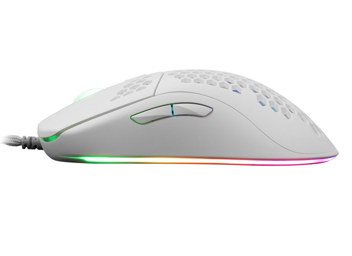 Mouse Gaming Ottico USB 6400 DPI RGB 6D Bianco GALAHAD - White Shark ICSB-GM5007WH