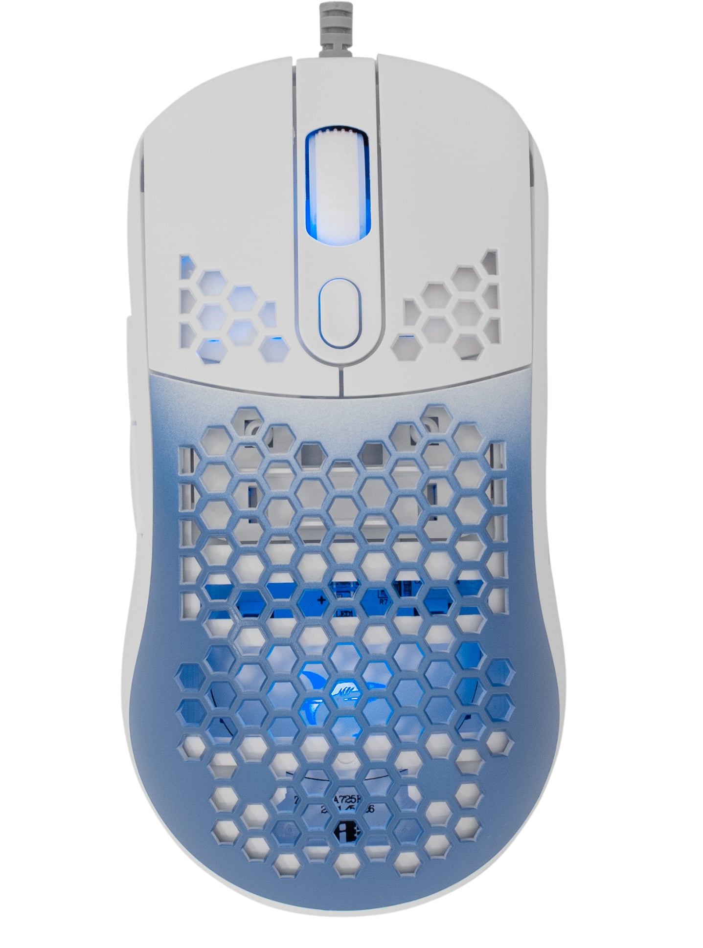 Mouse Ottico USB 7200 Dpi 6 Tasti Retroilluminazione LED RGB con Tappetino 30x25 - White Shark ICSB-GMP2201WB