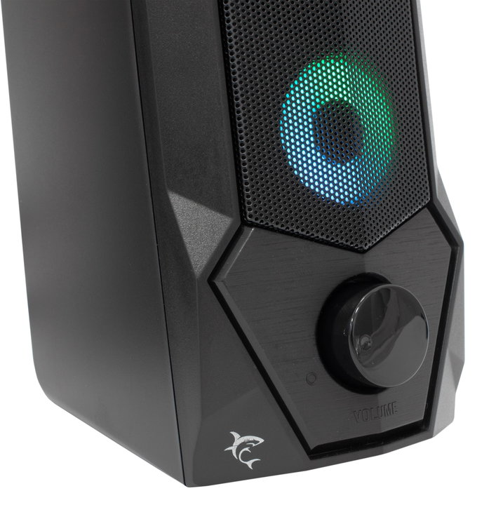 Set Speakers Gaming USB RGB 2.0 Stereo - White Shark ICSB-GSP 634