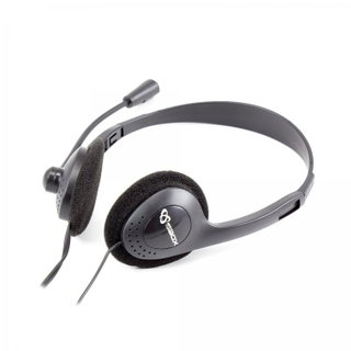Cuffie Stereo con Microfono e Regolazione Volume - Sbox ICSB-HS201