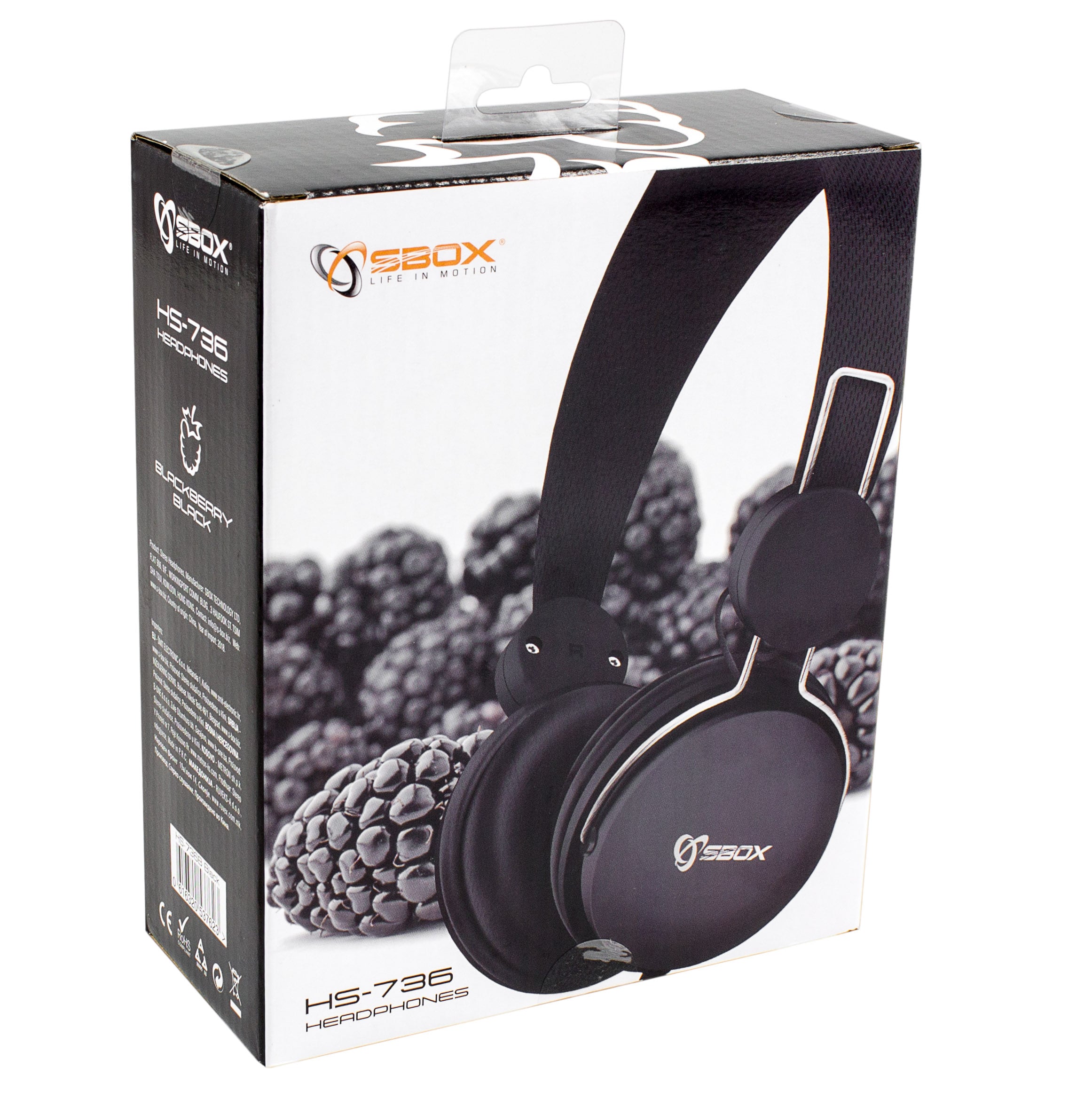 Cuffia multimediale HS-736 nera - Sbox ICSB-HS736B