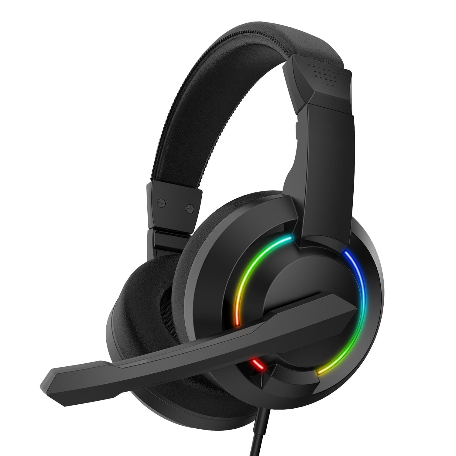 2.0 Gaming Stereo headphones with RGB microphone and lighting, BGH- 021 HYDRA Black - Baracuda ICSB-HYDRABK