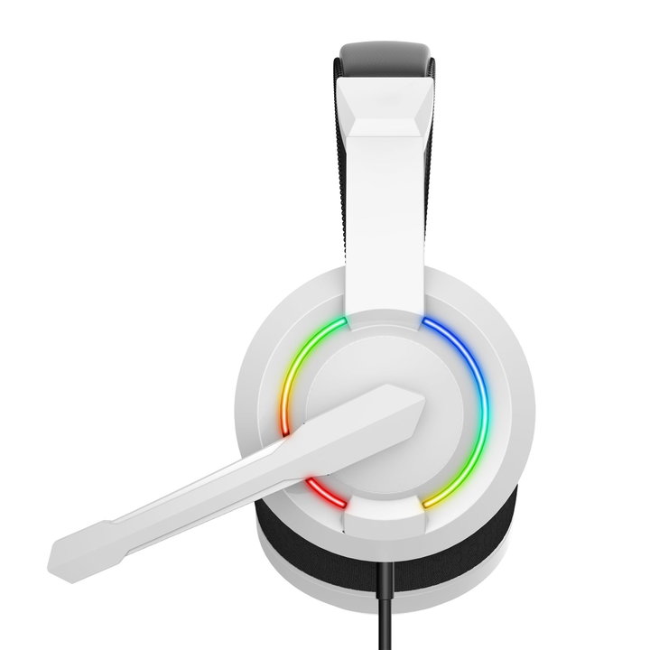 Cuffie Gaming Stereo 2.0 con Microfono e Illuminazione RGB, BGH-021 HYDRA Bianco - Baracuda ICSB-HYDRAWH