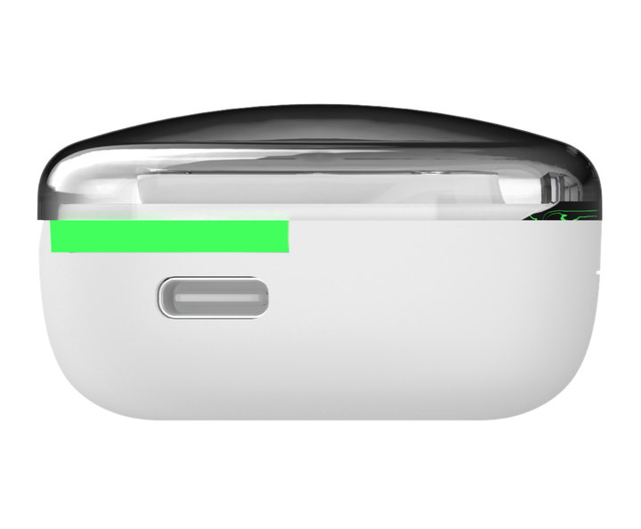 Wireless Bluetooth v 5.3 Headsets with Charging Case LED Display White - White Shark ICSB-HYPERBEATW