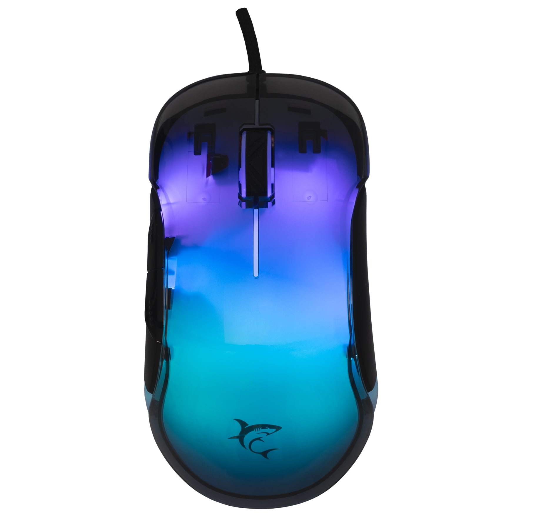Mouse Optical USB Gaming 12800 DPI 7 RGB Black LED Keys - White Shark ICSB-MORDREDBK