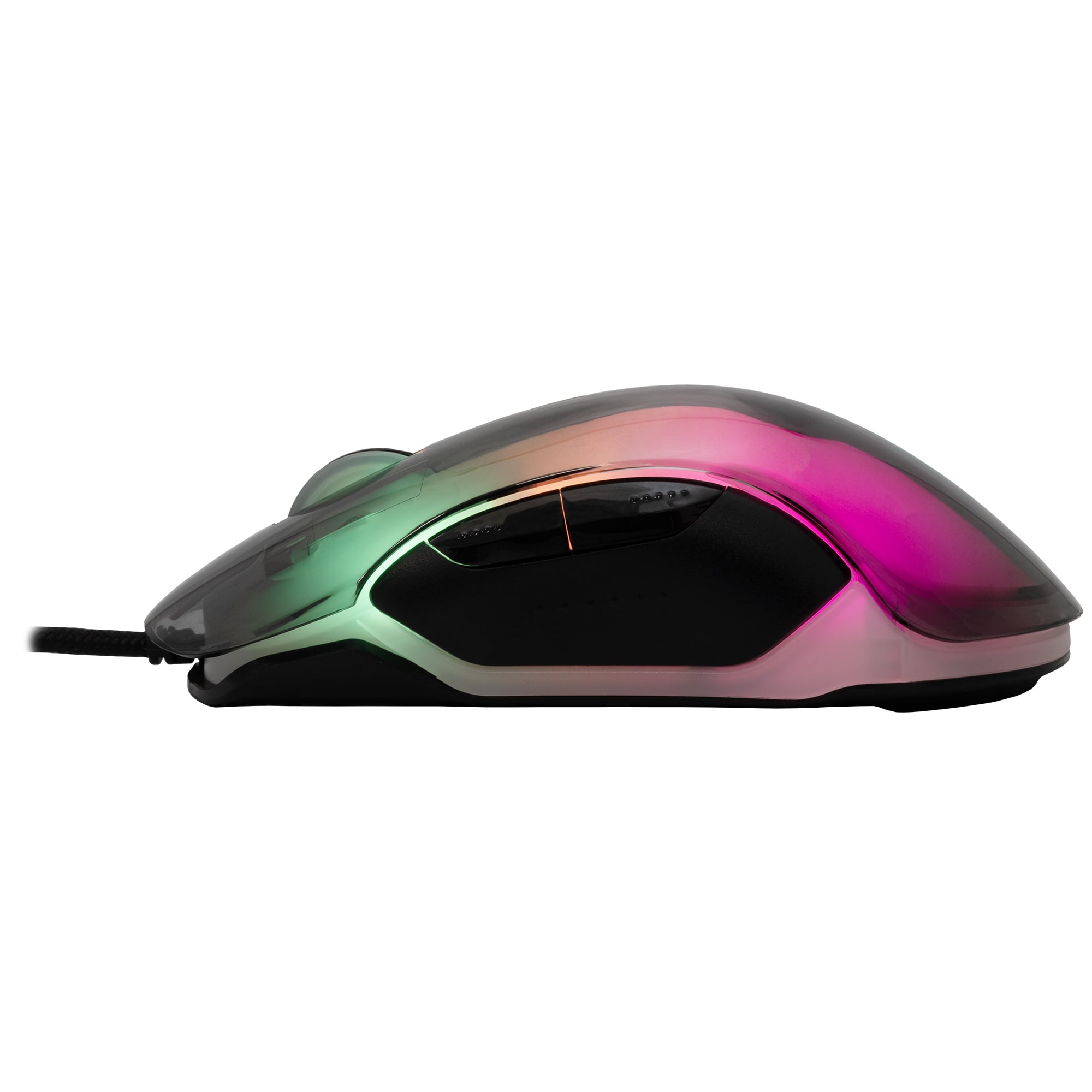 Mouse Optical USB Gaming 12800 DPI 7 RGB Black LED Keys - White Shark ICSB-MORDREDBK