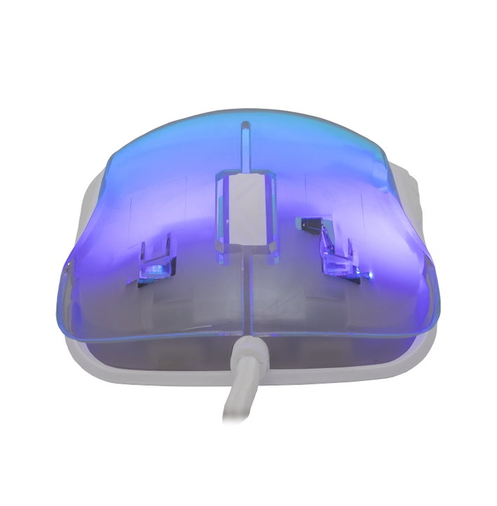 Mouse Ottico USB Gaming 12800 DPI 7 Tasti LED RGB Bianco - White Shark ICSB-MORDREDWH