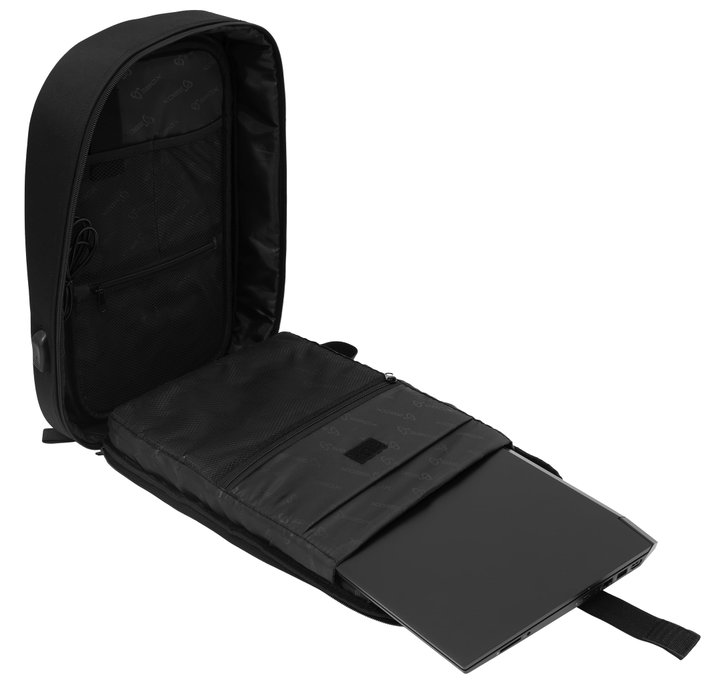 Zaino Notebook 15.6" Waterproof Bagaglio a Mano CASABLANCA Nero - SBOX ICSB-NSS19160BK