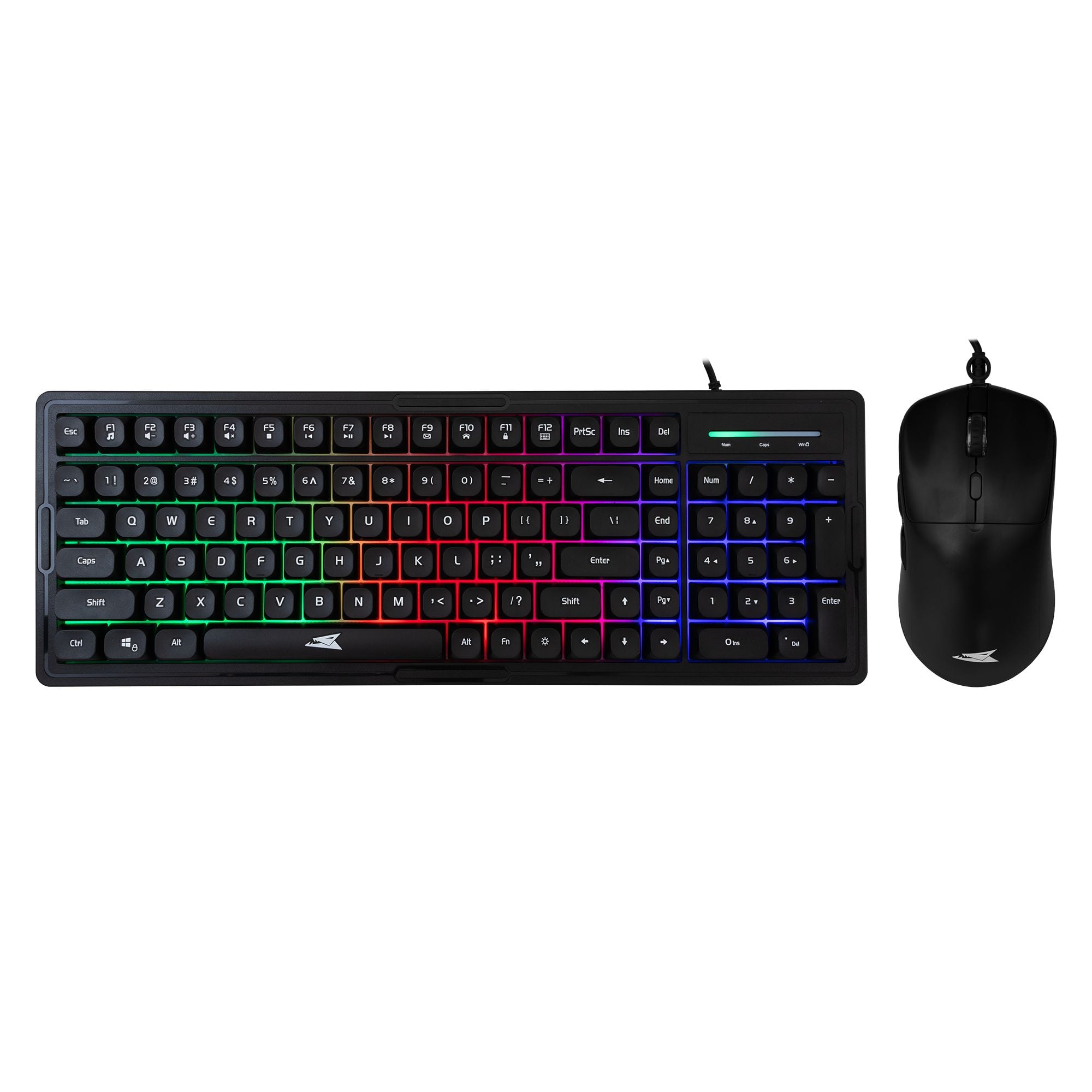 101 Keyboard Kit USB Keys and Mouse 7200 Dpi Black - Baracuda ICSB-ORCABK