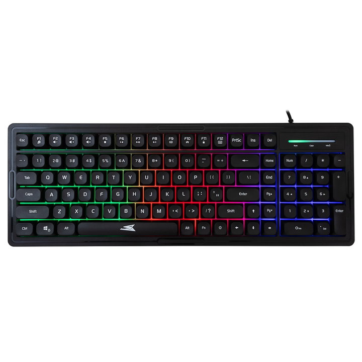 Kit Tastiera 101 Tasti e Mouse USB 7200 Dpi Nero - Baracuda ICSB-ORCABK