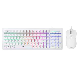 Kit Tastiera 101 Tasti e Mouse USB 7200 Dpi Bianco - Baracuda ICSB-ORCAWH