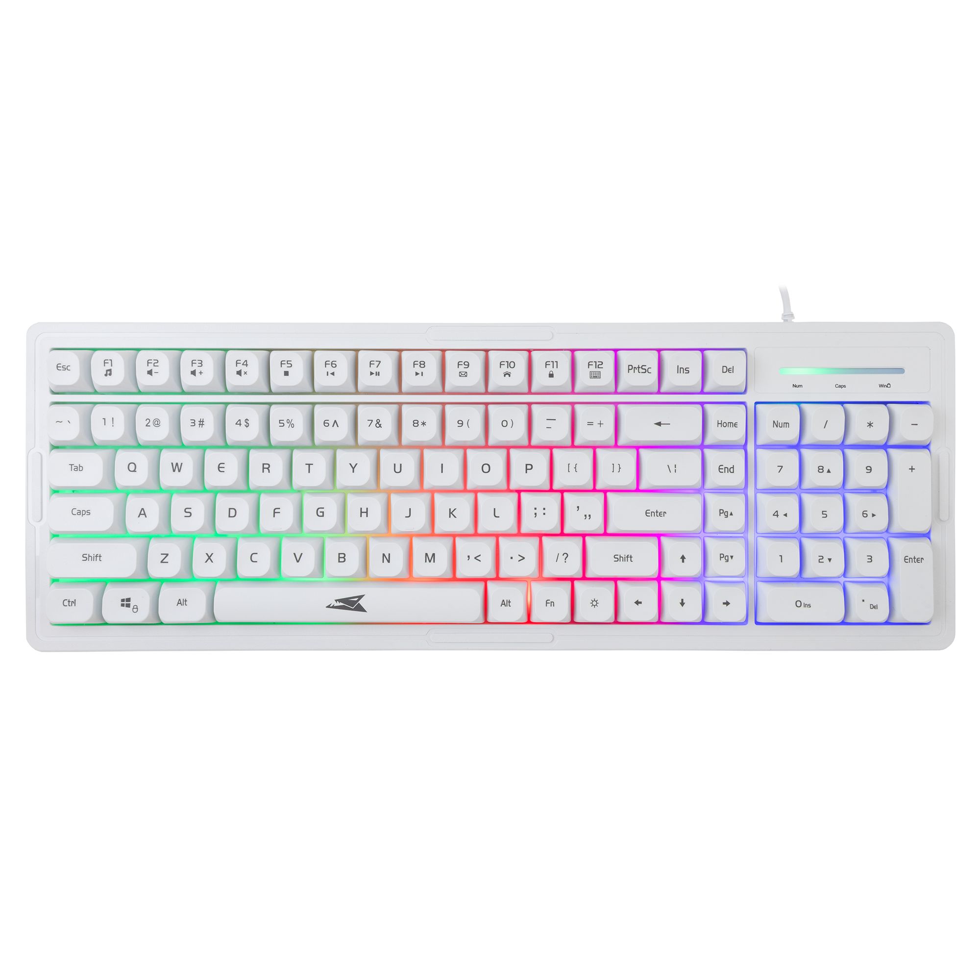 101 Keyboard Kit USB Keys and Mouse 7200 Dpi White - Baracuda ICSB-ORCAWH