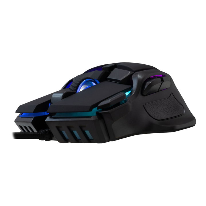 Mouse Ottico USB Gaming 7200 Dpi Retroilluminazione LED RGB Nero - Baracuda ICSB-PIRANHABK