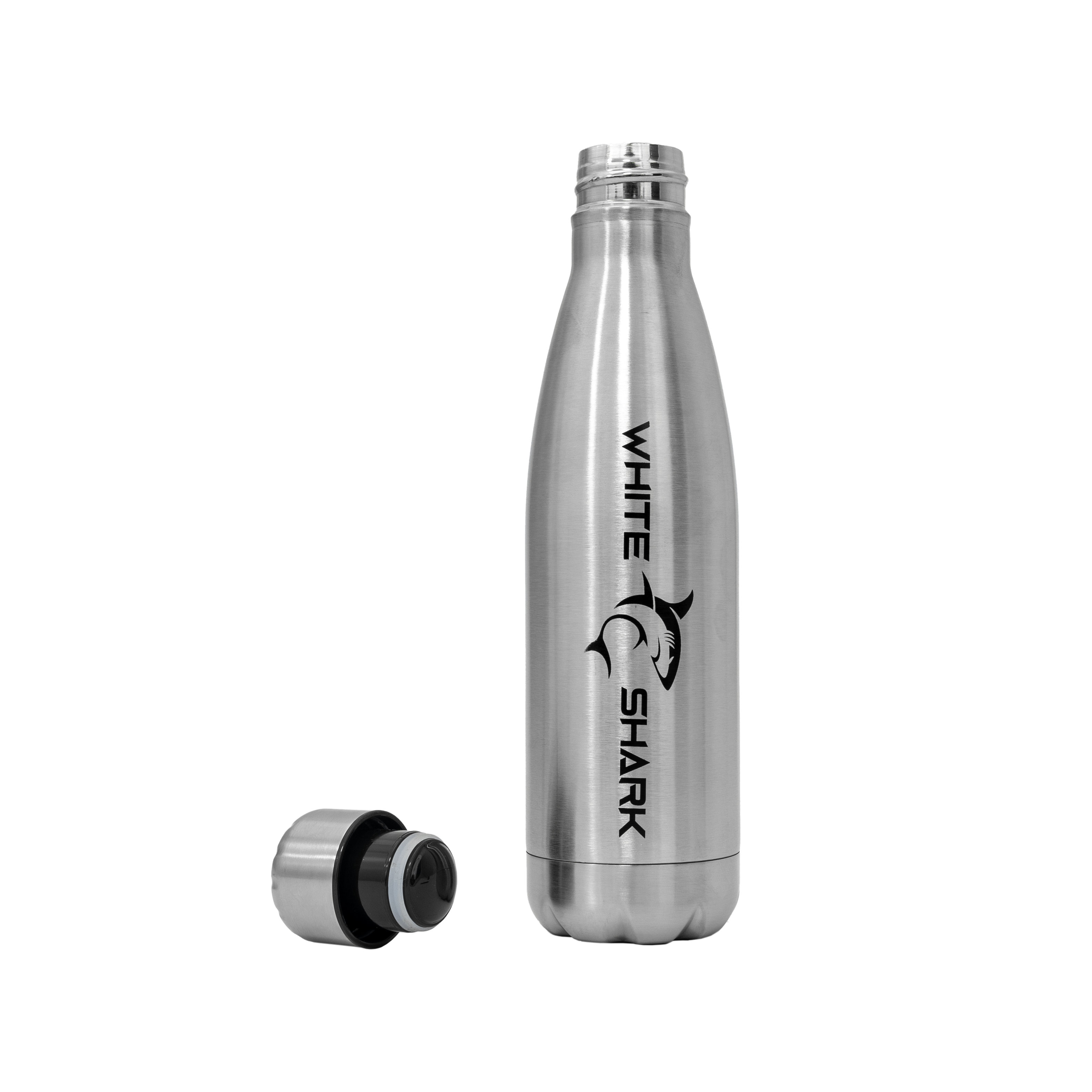 Borraccia in Acciaio Inossidabile 500 ml Silver - White Shark ICSB-POSEIDON