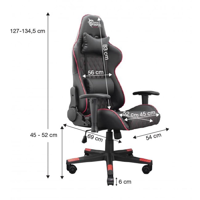 Sedia Gaming Racer Two - White Shark ICSB-RACERTWO