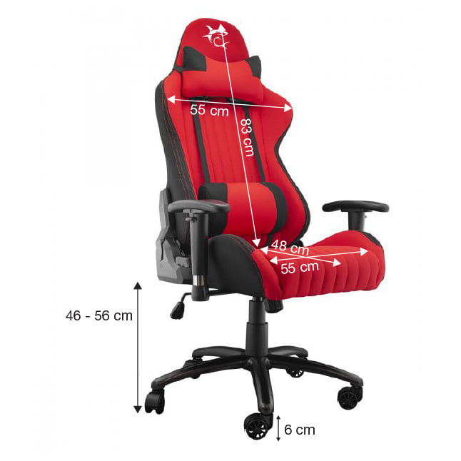 Sedia da Gaming Red Devil Rosso/Nero - White Shark ICSB-REDDEVIL