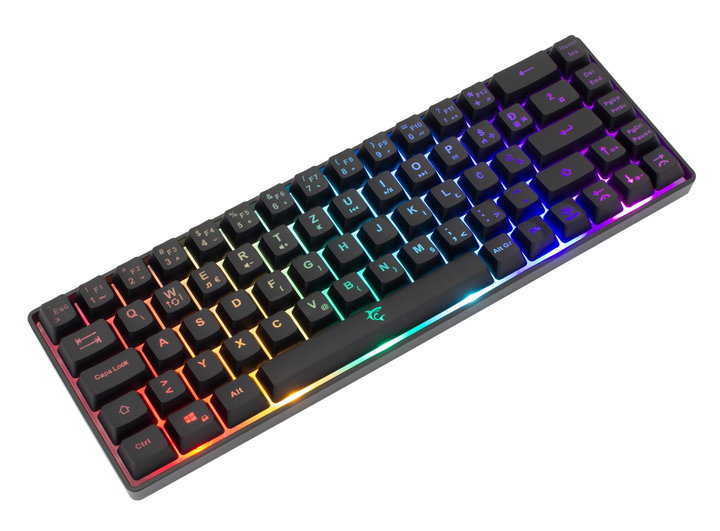 Tastiera Gaming USB 68 Tasti con Retroilluminazione LED RGB Nero - White Shark ICSB-RONINB-US