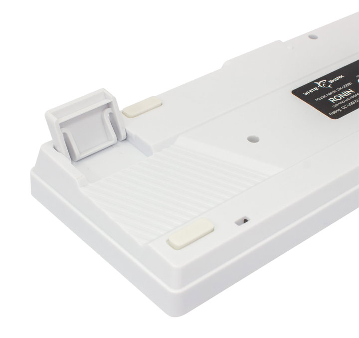 Tastiera Gaming USB 68 Tasti con Retroilluminazione LED RGB Bianco - White Shark ICSB-RONINW-US