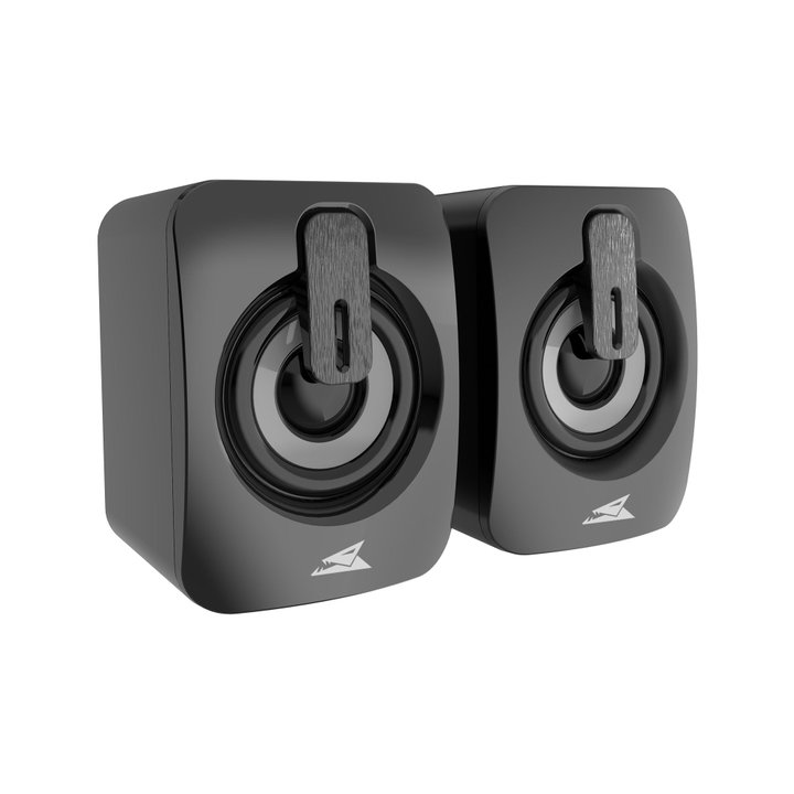 Set Speaker 3.5 mm Stereo USB with LED, SEASHELL - Baracuda ICSB-SEASHELLBK
